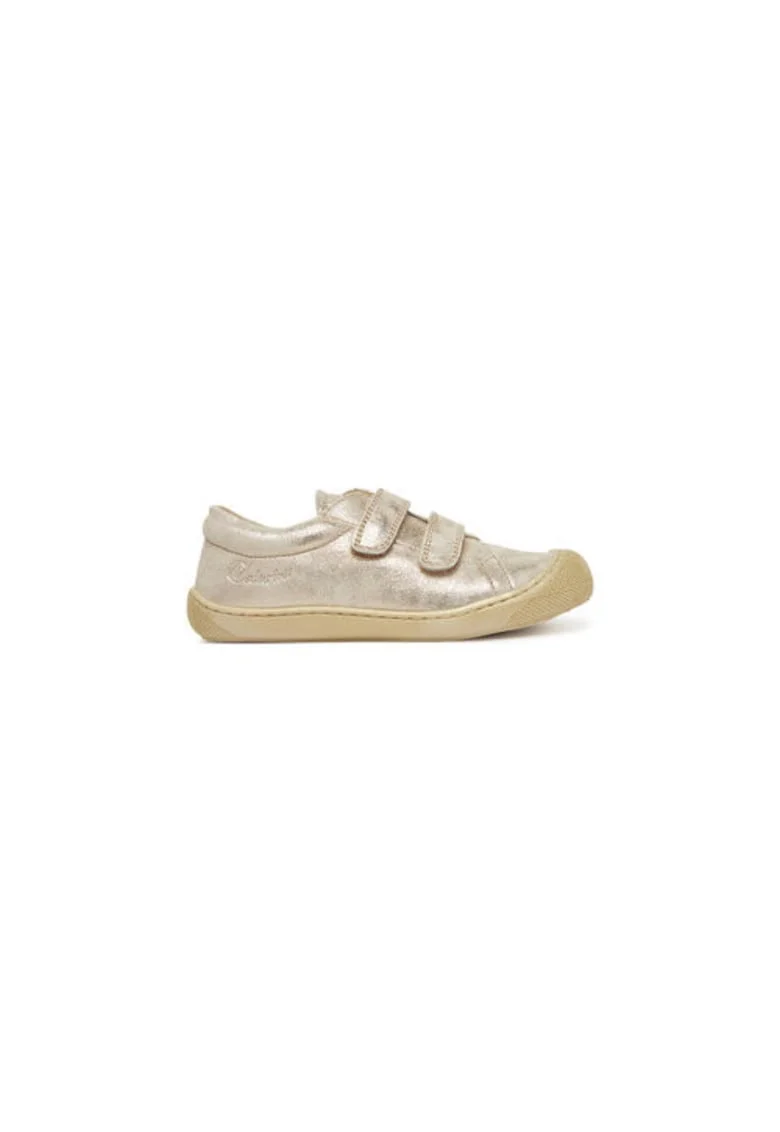 Adidasi fete  NATURINO COCOON LOW VL, Piele naturala, Auriu