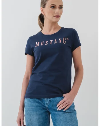 Tricou cu imprimeu logo Loa, Albastru indigo