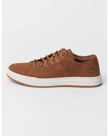 Pantofi sport din piele Maple Grove, Maro