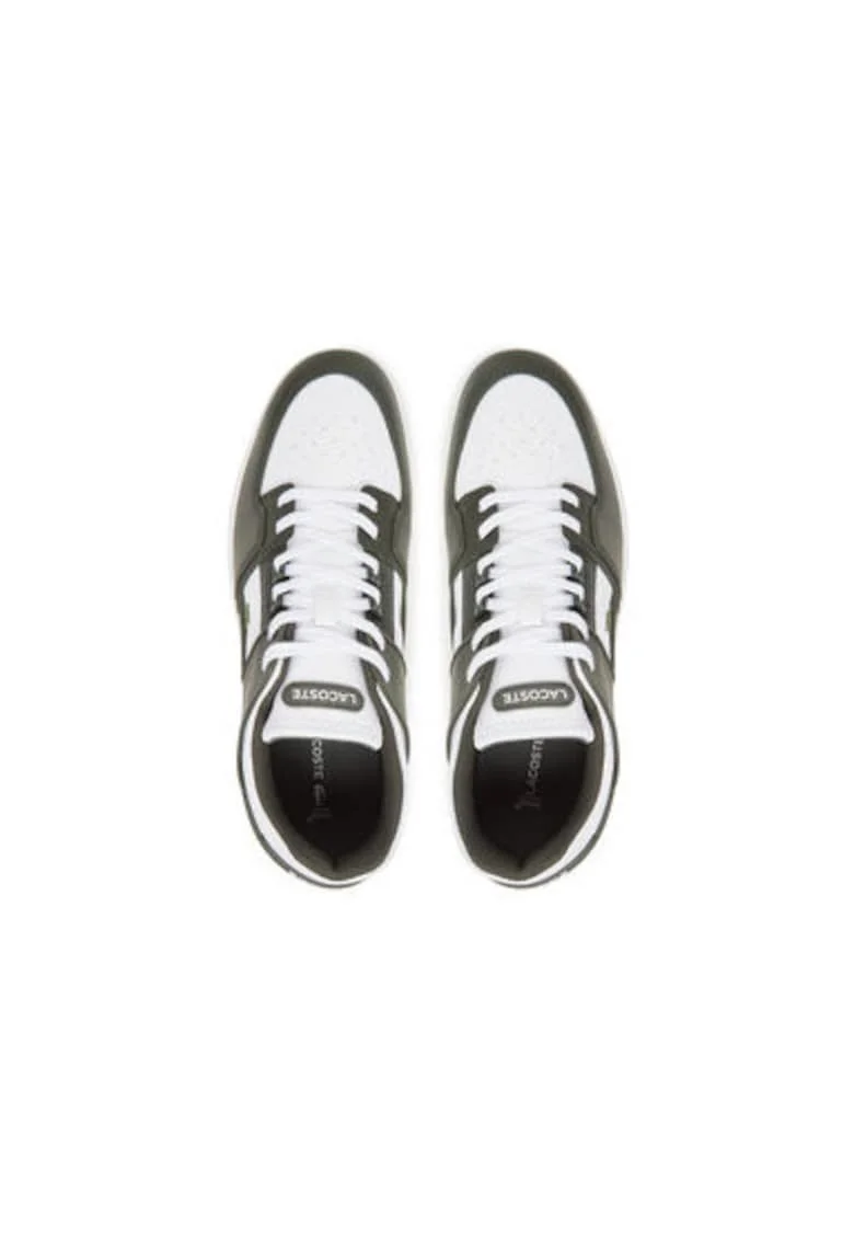 Pantofi sport barbati, 749SMA0037,  Piele naturala, 46 EU, Alb/Verde, Alb/Verde