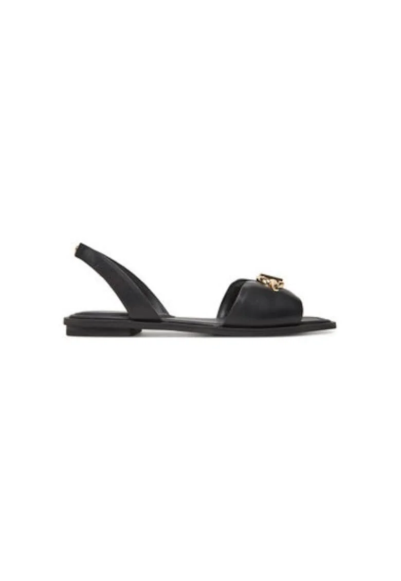 Sandale dama, 13966654,  Piele ecologica, Negru