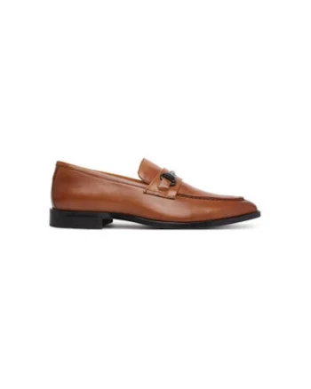 Pantofi barbati  13963660, Piele naturala, Maro