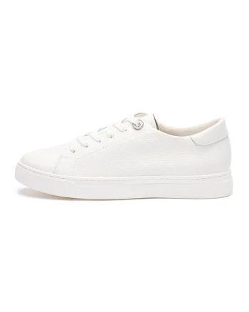 Pantofi sport low-cut de piele Nora, Alb