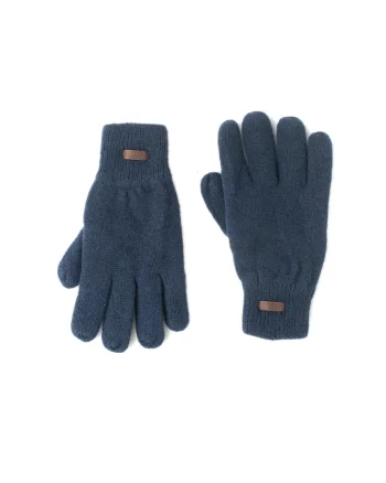 Manusi de lana cu captuseala din fleece HAAKON, Bleumarin