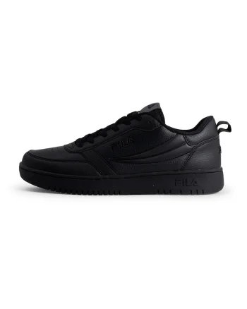 Pantofi sport de piele ecologica cu detalii perforate Rega, Negru