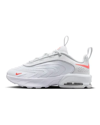 Pantofi sport Air Max Fire din piele ecologica, Alb/Rosu corai