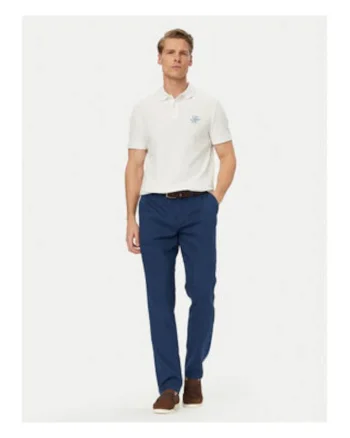 Pantaloni Chino din amestec de in,