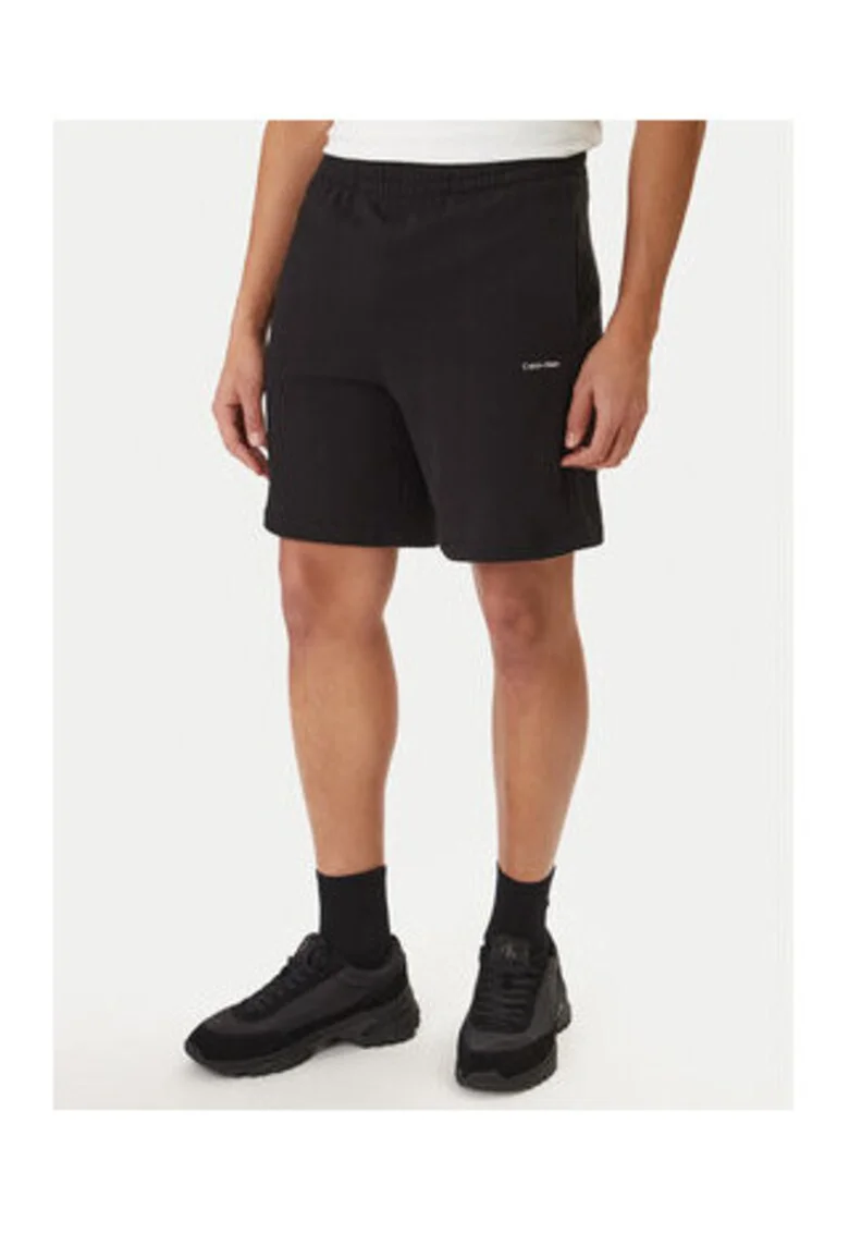 Pantaloni scurti din bumbac cu snur de ajustare in talie