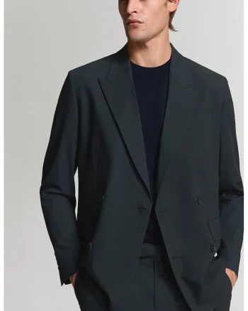 Sacou regular-fit cu nasturi, Albastru ultramarin