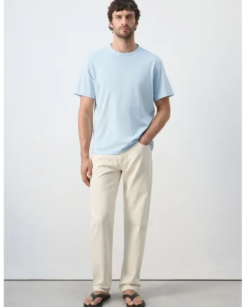 Tricou regular-fit din bumbac, Albastru pastel
