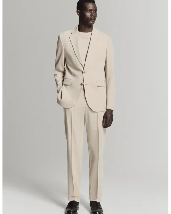 Sacou slim fit, Bej