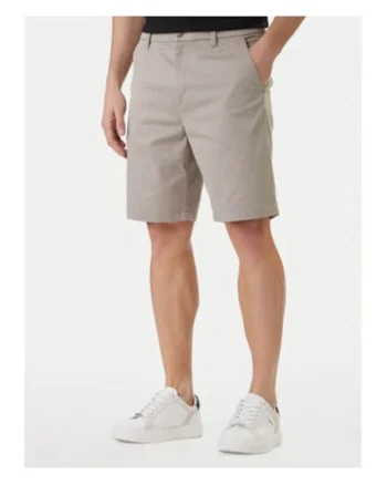 Pantaloni scurti din bumbac cu croiala dreapta