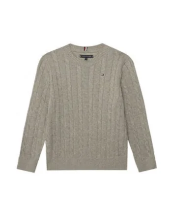 Pulover cu model uni din bumbac organic