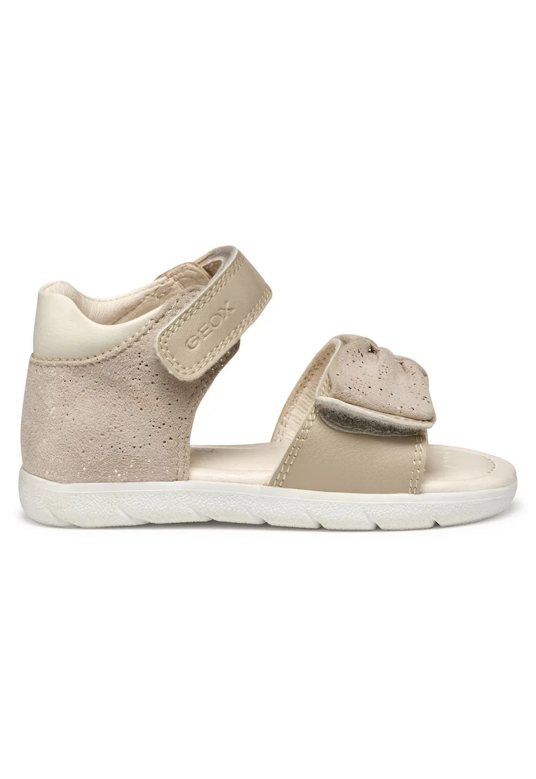 Sandale fete, B551YB-007BC,  Piele ecologica, Bej, Bej
