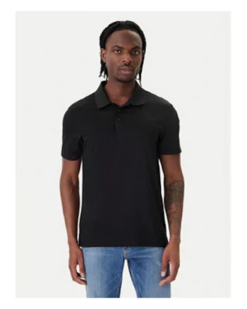 Tricou polo din bumbac cu maneci scurte