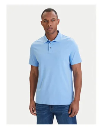 Tricou polo din bumbac cu terminatii striate