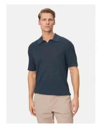 Tricou polo cu croiala regular-fit si imprimeu uni