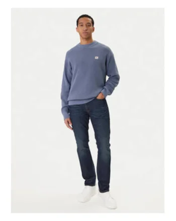 Pulover regular fit cu aspect texturat