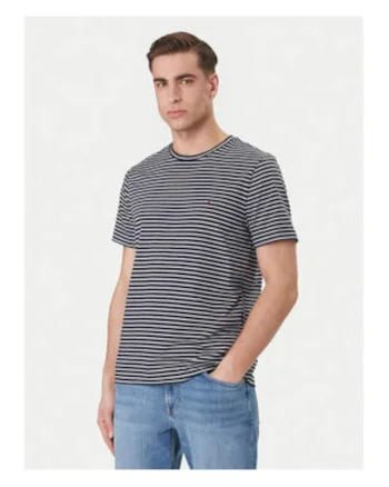 Tricou cu dungi din bumbac