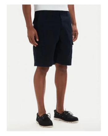 Bermude relaxed fit cu imprimeu uni