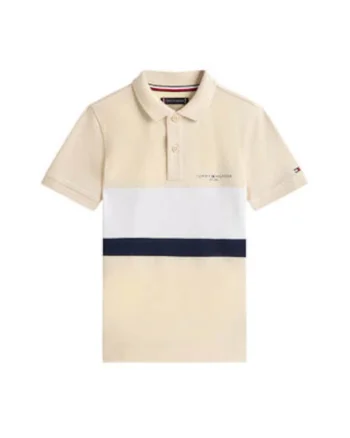 Tricou polo colorblock