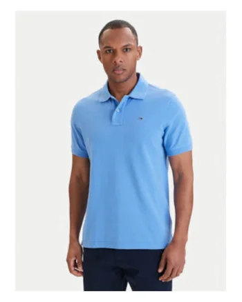Tricou uni polo din bumbac