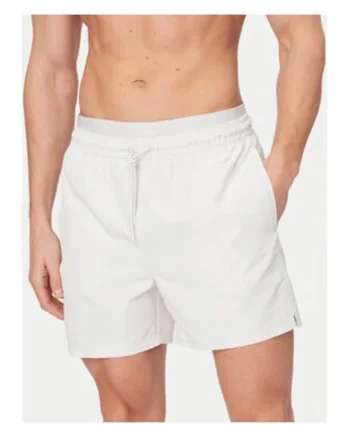 Pantaloni scurti de baie cu buzunare laterale si snur in talie