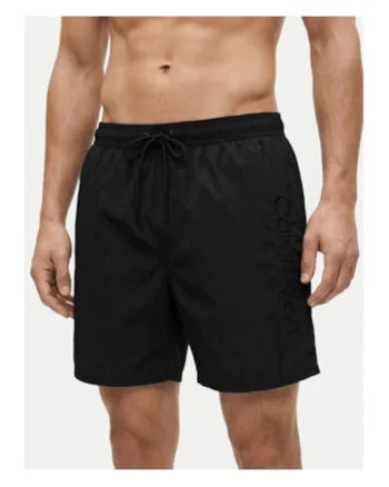 Pantaloni scurti de baie cu snur si talie elastica si snur