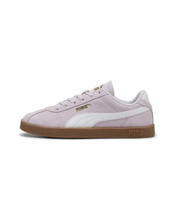 Pantofi sport Club II Intense unisex de piele intoarsa, Alb/Lila