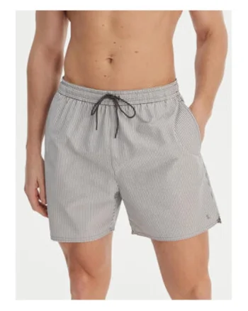 Pantaloni scurti de baie cu talie elastica, snur si buzunare