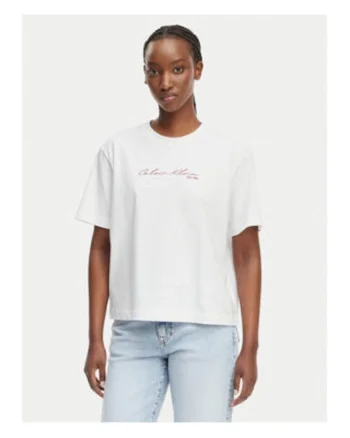 Tricou lejer din bumbac cu imprimeu logo