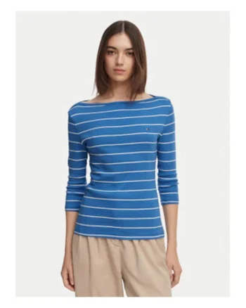 Bluza din bumbac cu maneci trei sferturi