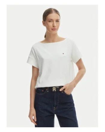 Tricou cu croiala lejera din bumbac