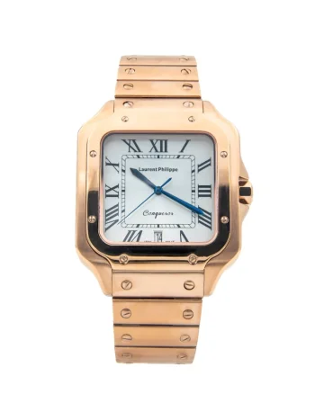 Ceas barbatesc  Conqueror Spirit of the Rose Vanguard, cadran alb, curea inox, mecanism quartz, inox