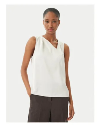 Bluza fara maneci cu decolteu asimetric