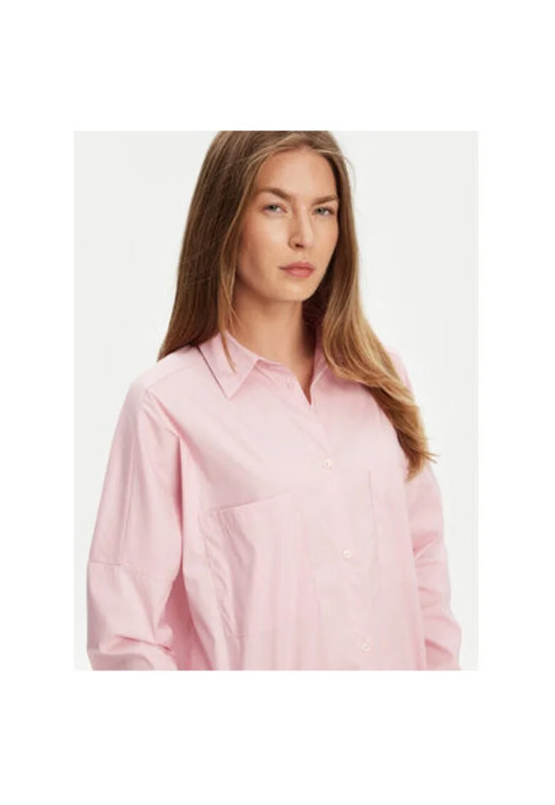 Camasa dama  54KXDQ0B2, Bumbac/Nylon, Roz, Roz