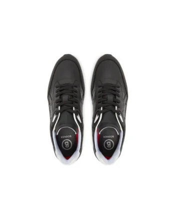 Pantofi sport barbati, 12522725,  Piele naturala, Negru, Negru