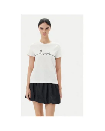 Tricou dama  10332587, Bumbac organic, Alb, Alb