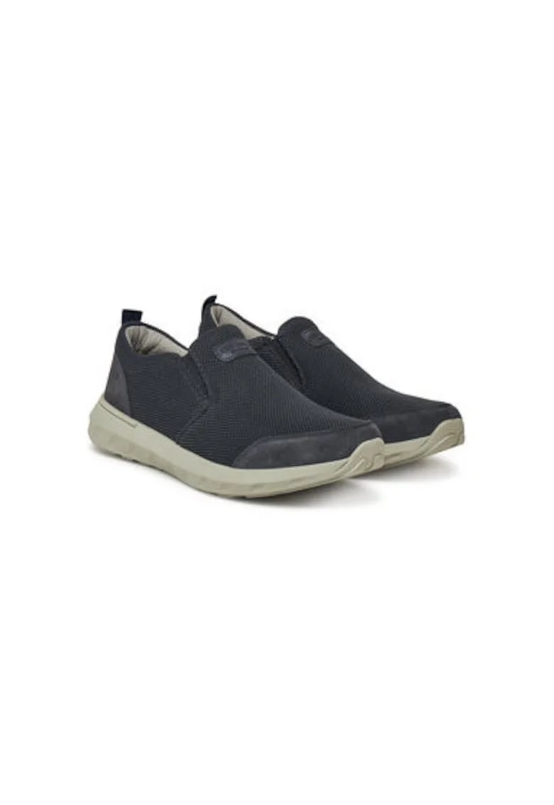 Pantofi sport barbati, 33613,  Piele naturala, Bleumarin