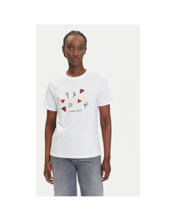 Tricou dama  17160308, Bumbac organic, Alb, Alb