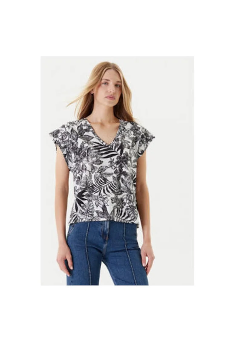 Tricou dama  3SEBD10AE, Bumbac, Gri, Gri