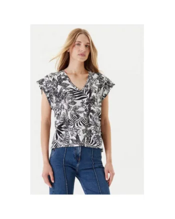 Tricou dama  3SEBD10AE, Bumbac, Gri, Gri