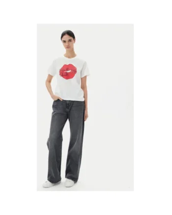 Tricou dama  15348400, Bumbac, 87694, Alb