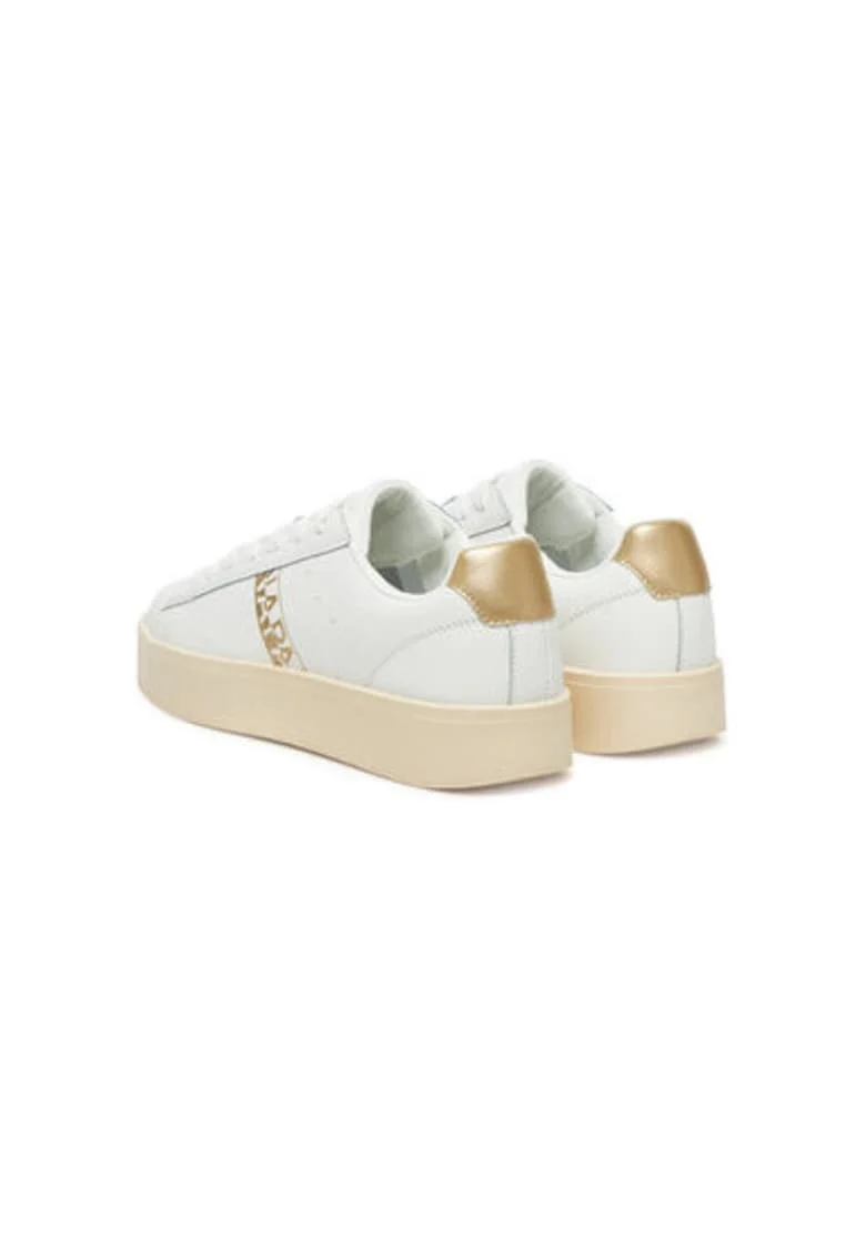Pantofi sport dama, NP0A4IQ8,  Piele naturala, Alb, Alb
