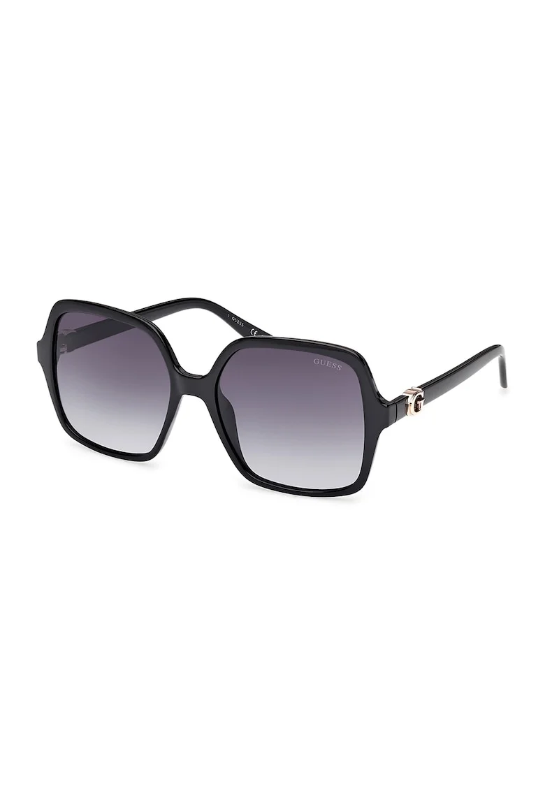 Ochelari de soare patrati cu lentile in degrade, Negru
