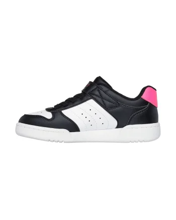 Pantofi sport Quick Street de piele ecologica cu velcro, Negru