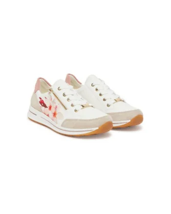 Pantofi sport dama, 12-24801-74,  Piele ecologica, Alb