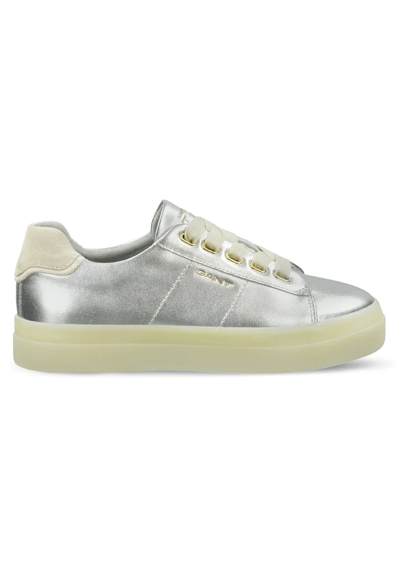 Pantofi sport dama, 30531970,  Piele naturala, Argintiu