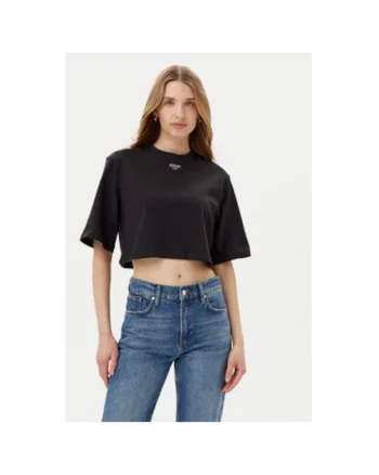 Tricou dama  10019319 30046280, Bumbac, Negru, Negru