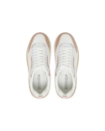 Pantofi sport dama, NP0A4IR6,  Piele naturala, Alb